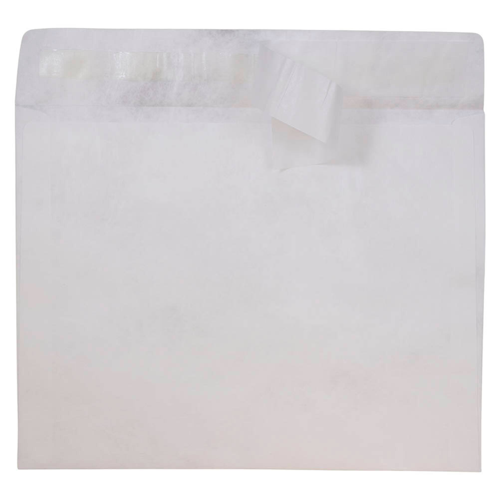 JAM Paper 10" x 13" White Tyvek Peel & Seal Closure Envelopes, 500ct.
